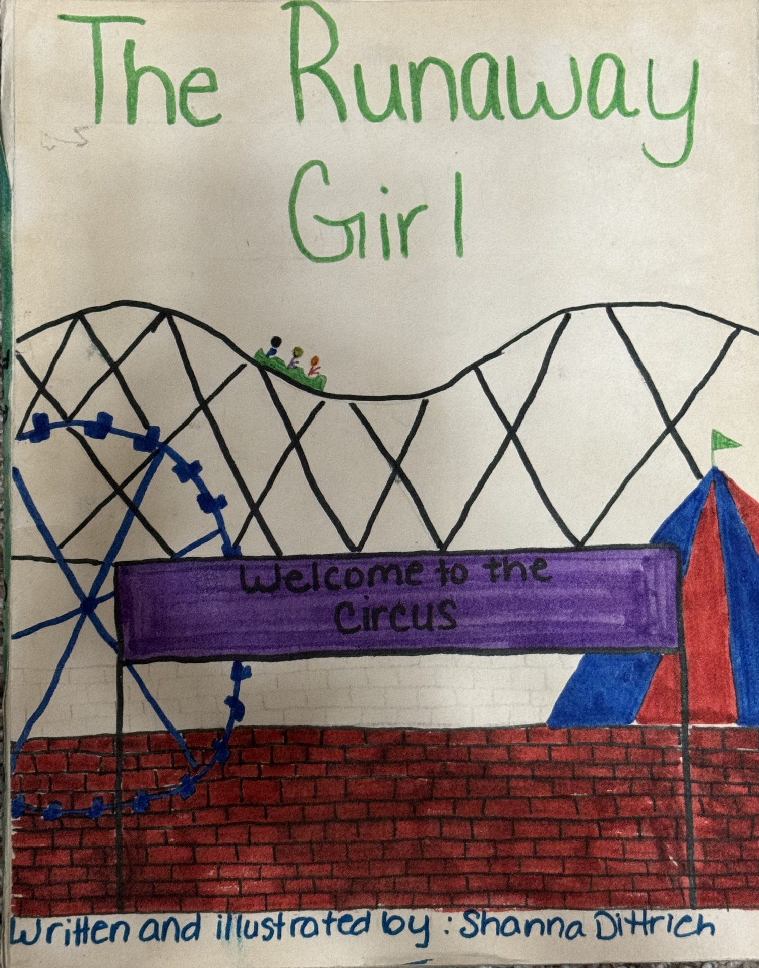 The Runaway Girl — original childhood book cover, written and illustrated by Shanna Dittrich